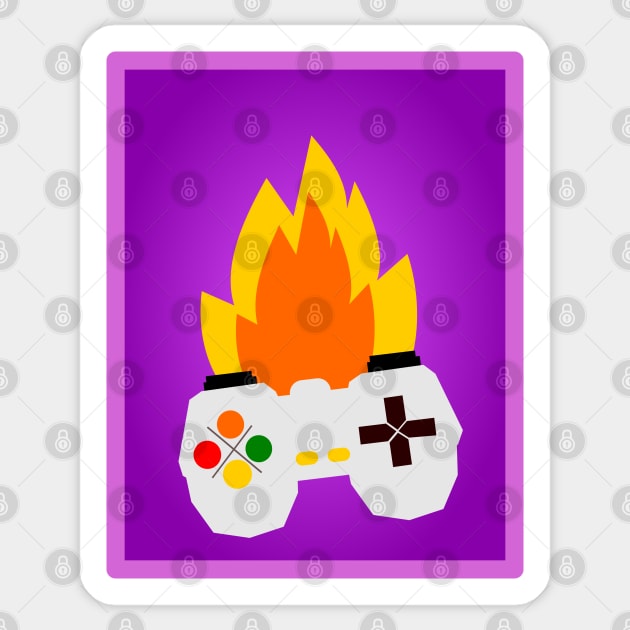 Gaming Vibes fire game Sticker by jaml-12